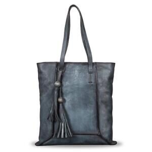 5158 Geniune Leather Shoulder Bag Vintage Handmade Top Handle Large